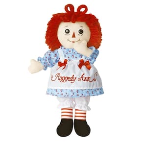 Bicho de pelúcia Aurora Timeless Raggedy Ann e Raggedy Andy 30cm