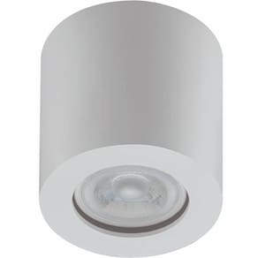 Spot de Sobrepor Redondo Branco Bivolt MR16 Luminária de Teto Baixa Zoom Dital
