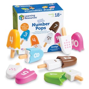 Recursos de aprendizagem de brinquedos Smart Snacks Number Pops 20 peças