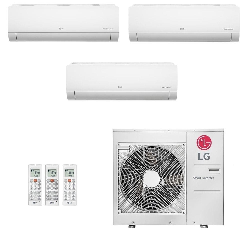 Ar-Condicionado Multi Split Inverter LG 48.000 (3x Evap HW 24.000) Quente/Frio 220V