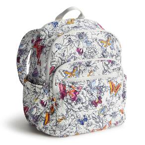 Mochila Vera Bradley Bancroft Premium Cotton Wing + Bloom