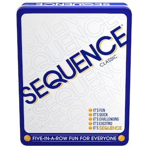 Jogo de tabuleiro Jax Sequence in a Tin para 2-12 jogadores