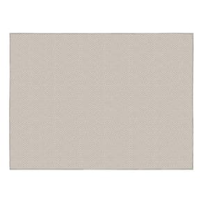 Tapete Sala 150X200Cm Atratto Mescla Areia Cinza Trama Tear