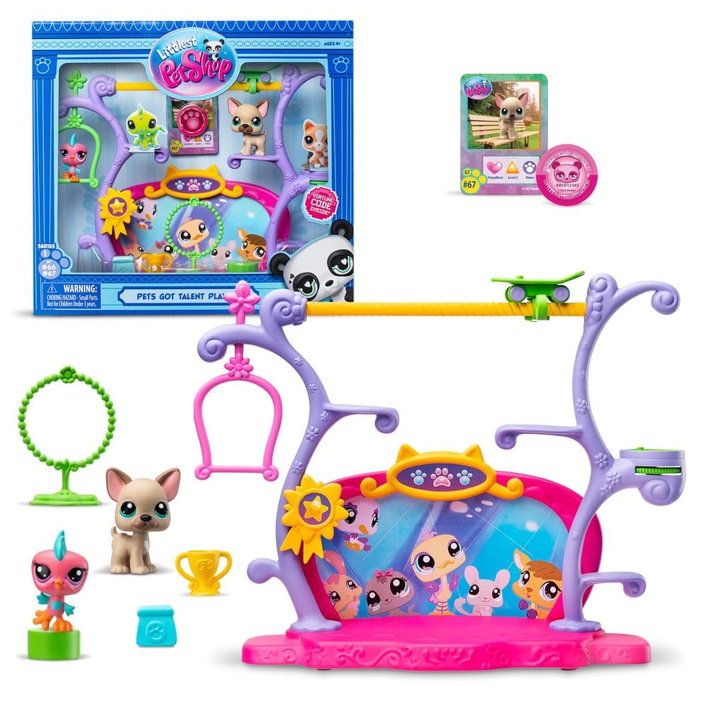 Conjunto de jogos Littlest Pet Shop Pets Got Talent Gen 7 com boneco