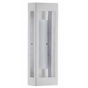 Arandela Branca 13x8x40cm Prime 2 Lâmpadas E27 Dital Bivolt Versátil