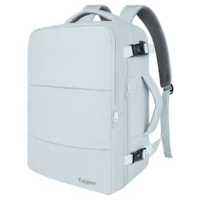 Mochila de viagem Taygeer Carry On 40L para mulheres azul