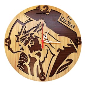 Relógio Nosso Senhor Jesus Cristo, Foi Por Você, MDF 30cm