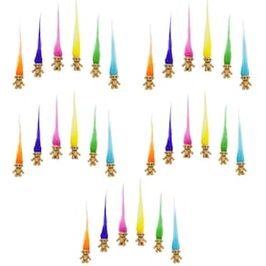 Mini Troll Dolls Yintlilocn 30 unidades de cabelos compridos Lucky 0,78 polegadas