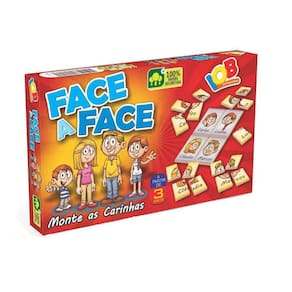 Jogo Face A Face Monte As Carinhas 16 Peças Madeira