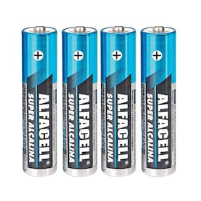 Pilha Pequena Alfacell AAA 1,5V Kit com 30 Unidades