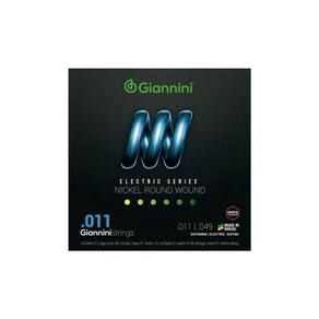 Kit 5 Encordoamento Guitarra Giannini Geegst.11 Nickel