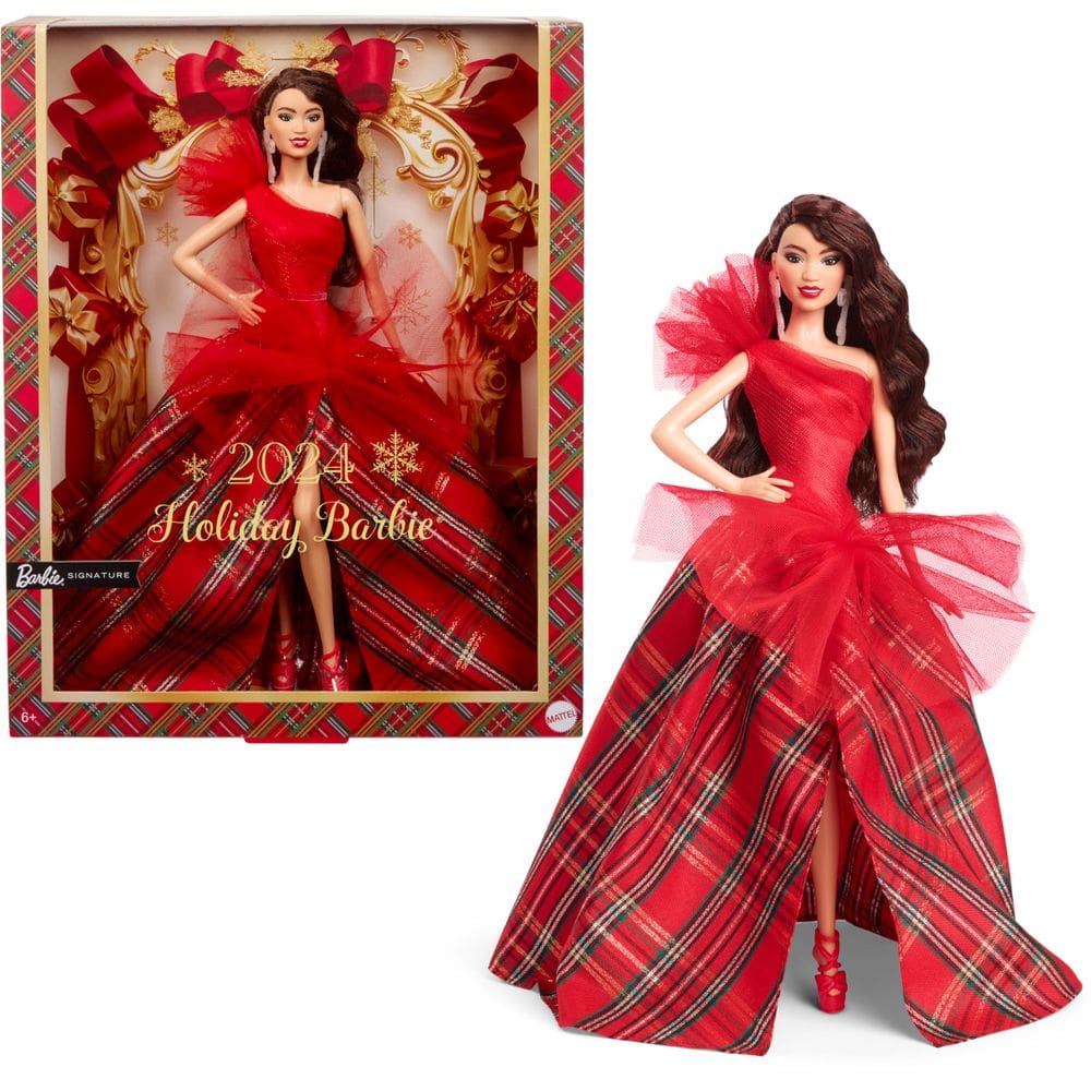 Boneca Barbie 2024 Holiday Barbie, brinquedo de colecionador sazonal