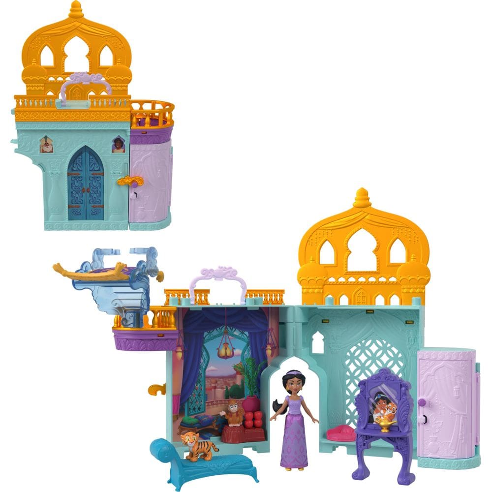 Toy Castle Mattel Disney Princess Jasmine com boneca e amigos