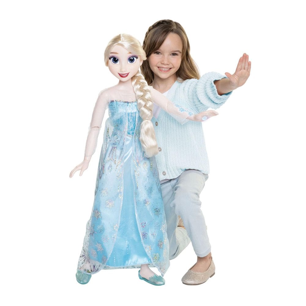 Boneca fashion Disney Frozen Elsa com Ice Powers 32” com som