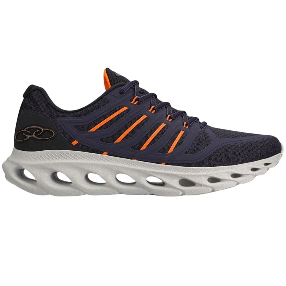 Tênis Olympikus Esportivo Cyber 4 Masculino Azul Marinho Laranja