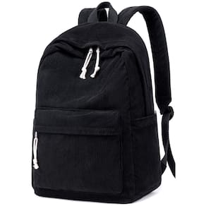 Mochila escolar BTOOP Corduroy para adolescentes com bolsa para laptop de 17 polegadas