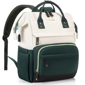 Mochila para laptop LOVEVOOK para mulheres, porta USB impermeável de 15,6"