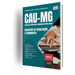 Apostila Cau Mg 2025 - Assistente Fiscalização E Atendimento