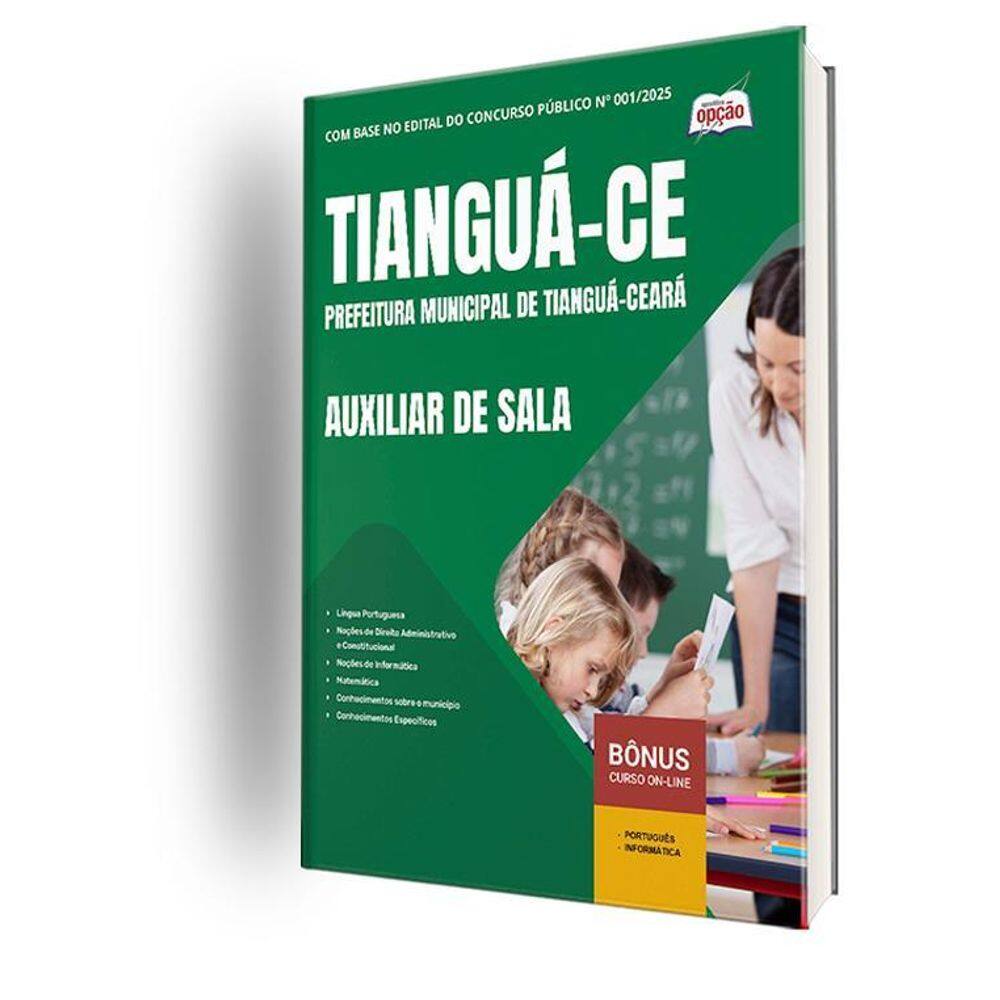 Apostila Prefeitura De Tianguá Ce 2025 - Auxiliar De Sala