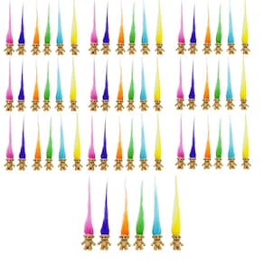 Mini Troll Dolls Yintlilocn 60 unidades de cores de cabelo variadas