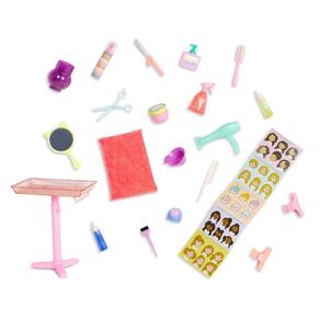 Conjunto de salão de cabeleireiro Glitter Girls para bonecas de 14 polegadas com acessórios