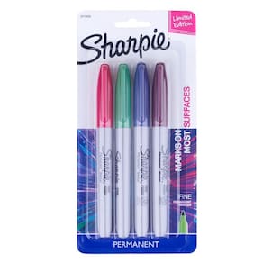 Marcador Permanente Color com 4 Cores Sharpie