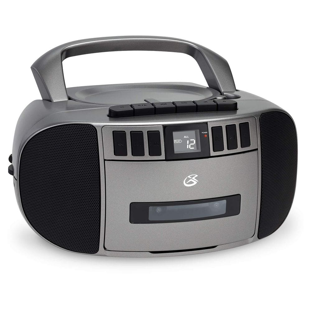 Boombox GPX BCA209S Am/FM portátil com CD e cassete