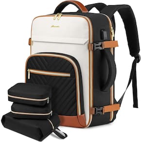 Mochila de viagem FIUAIE 40L Waterproof TSA para laptop de 17 polegadas