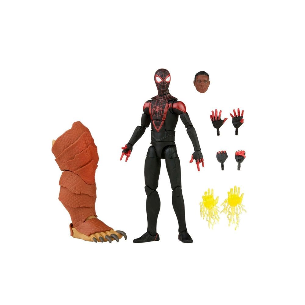 Boneco de ação Homem-Aranha Marvel Legends Miles Morales 15cm