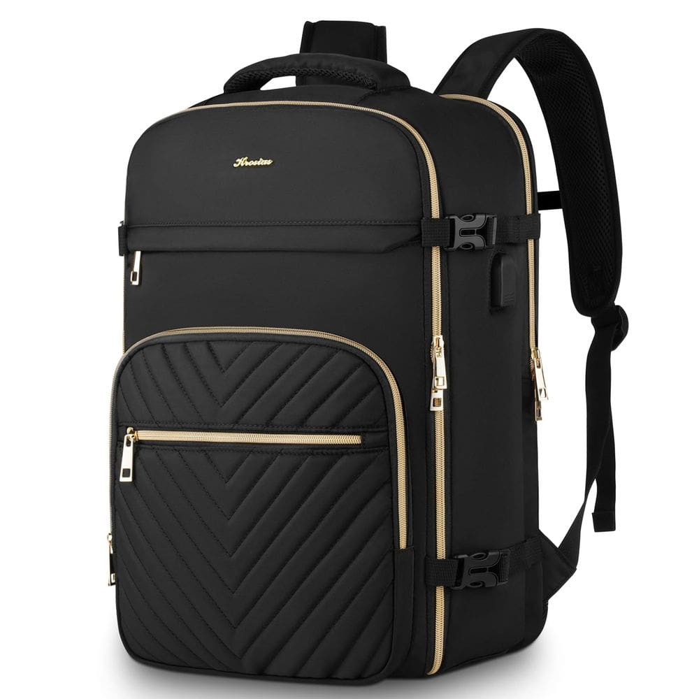 Mochila de viagem KROSIAS para mulheres impermeável 30L com porta USB