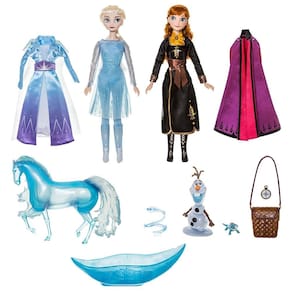 Conjunto de bonecas Disney Store Princess Anna & Elsa com acessórios