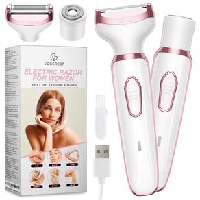 Aparador de barbear elétrico para mulheres VOGCREST 2 em 1