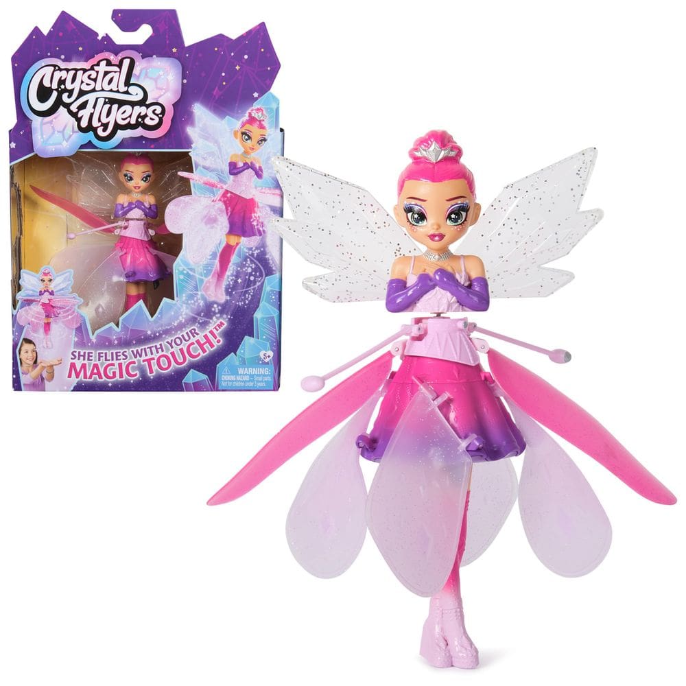 Boneca de brinquedo voadora mágica Crystal Flyers para meninas e meninos
