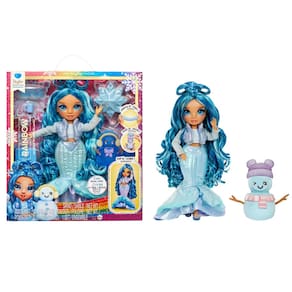 Boneca de moda Rainbow High Winter Wonderland Skyler Blue 28cm