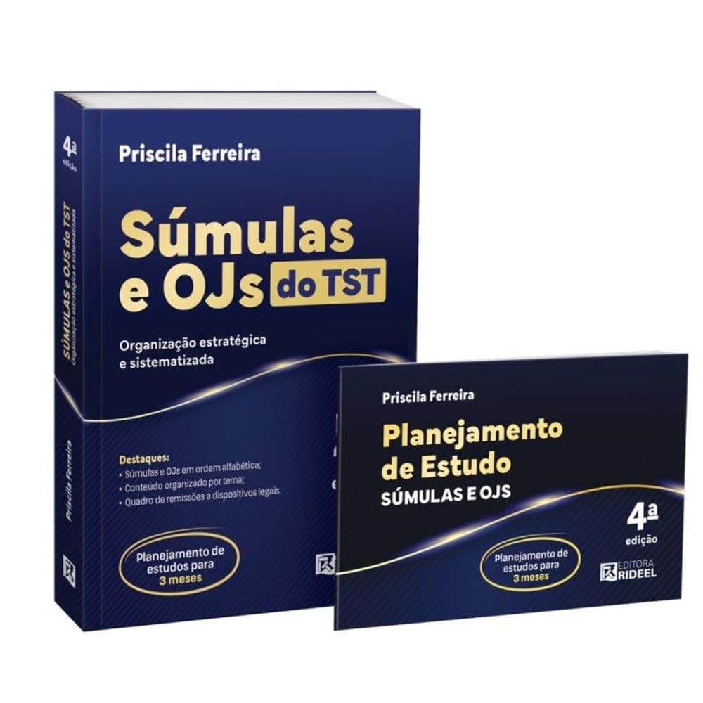 Súmulas e OJS do TST - Organização Estratégica e Sistematizada + Planner 2025 4ª Edição