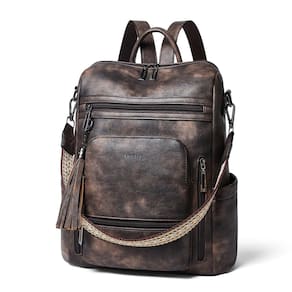 Mochila para laptop Shrie Vegan Leather 15,6" para mulheres