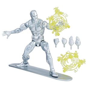 Boneco de ação Marvel Legends Series Silver Surfer 15cm