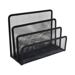 Organizador De Metal Versátil 3 Divisões Para Papeis