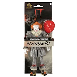 Boneco de ação The Noble Collection Bendable It Pennywise 7"