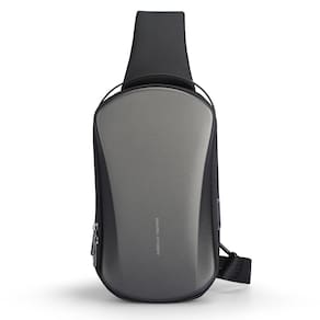 Mochila Sling MARKETRON para homens com design de capa dura