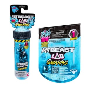 Tubo de ensaio Toy Abesons Mr. Beast Lab Swarms, pacote com 2 bonecos