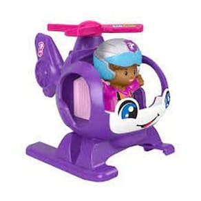 Helicóptero de brinquedo Fisher-Price Barbie Little People Vehicle