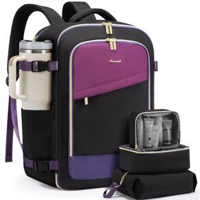 Mochila de viagem LOVEVOOK 40L para mulheres com compartimento para laptop de 17"