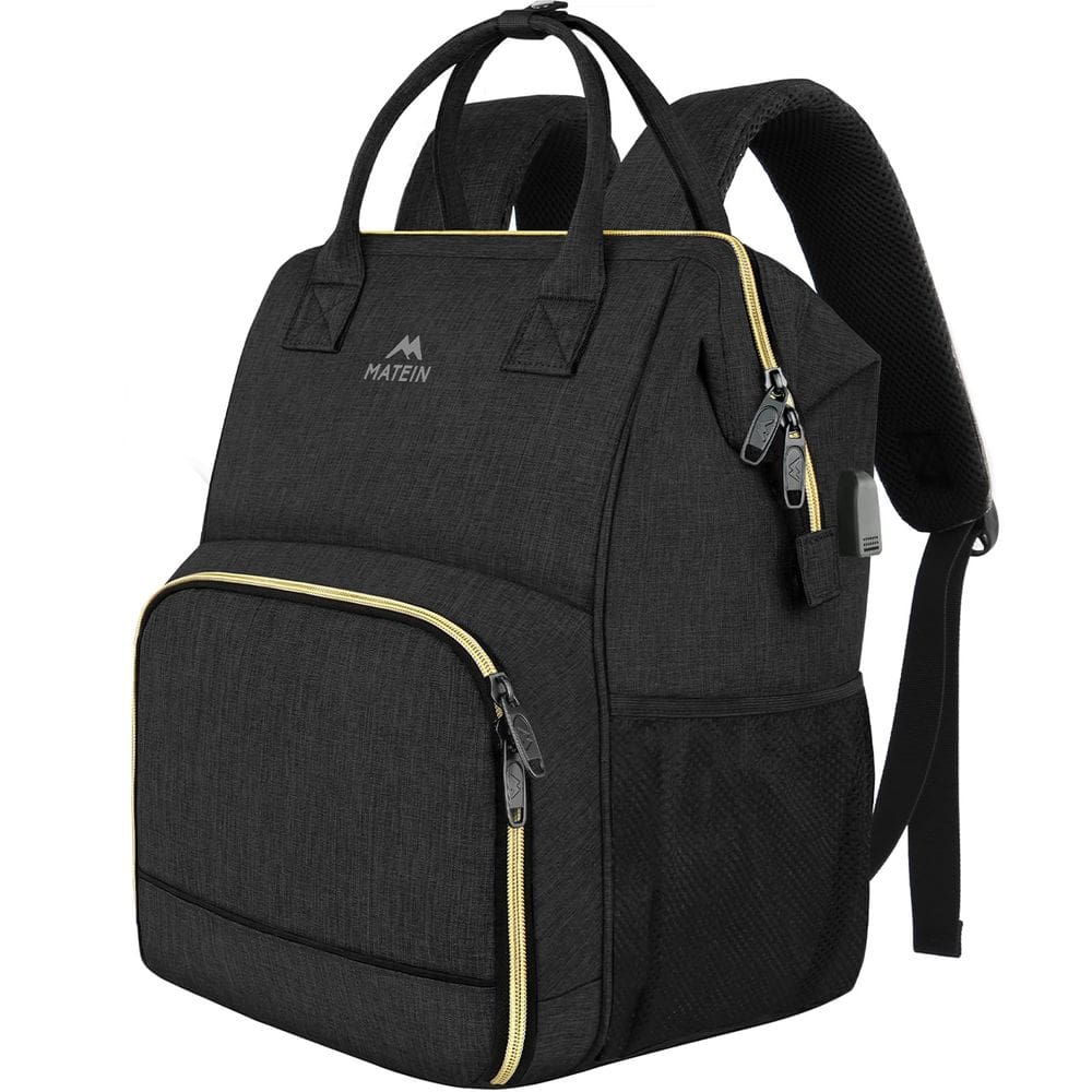 Mochila de almoço MATEIN para homens e mulheres com porta de carregamento USB
