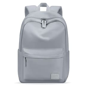 Mochila HOMIEE, leve, casual, 15,6", cinza, nylon