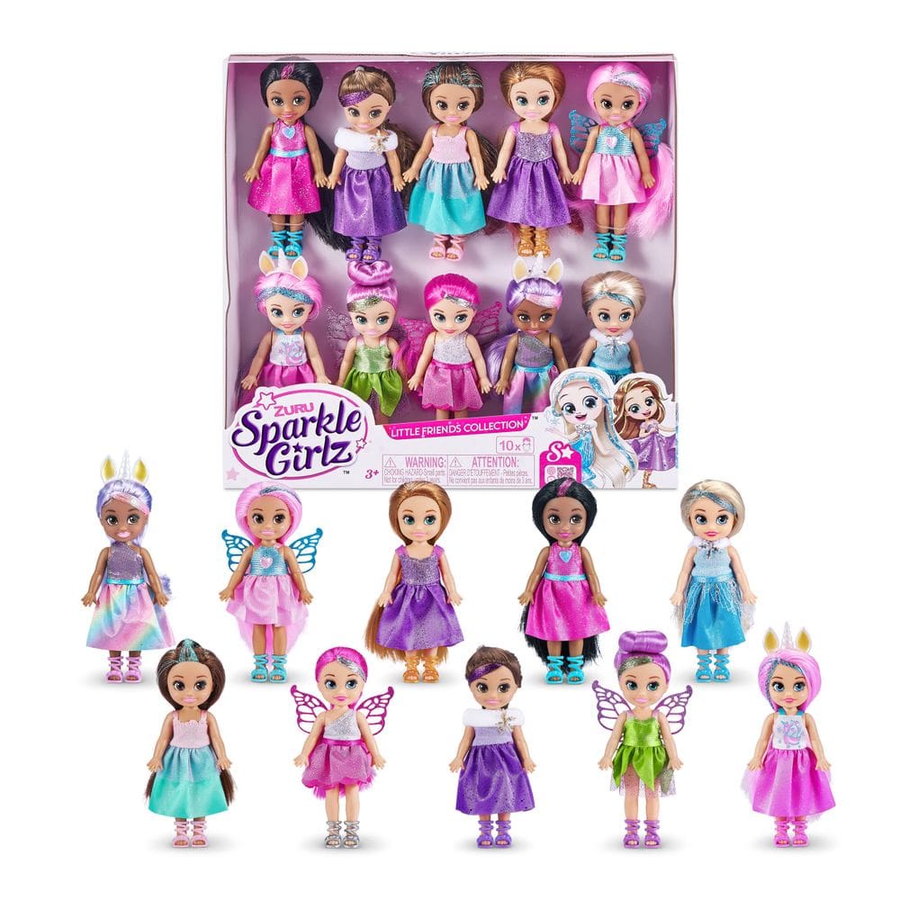 Conjunto Dolls Sparkle Girlz Fantasy Little Friend de 10 a 3 anos ou mais