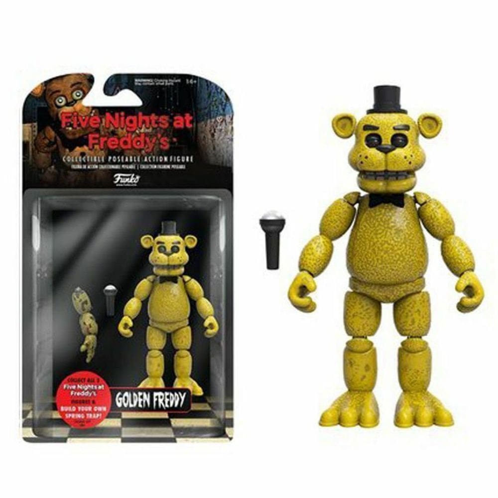 Boneco de ação FNAF Freddy Nights Golden Freddy Series 1