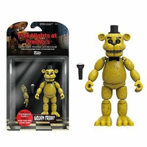 Boneco de ação FNAF Freddy Nights Golden Freddy Series 1