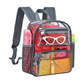 Mochila transparente MAY TREE Clear Bag Stadium Approved Grey