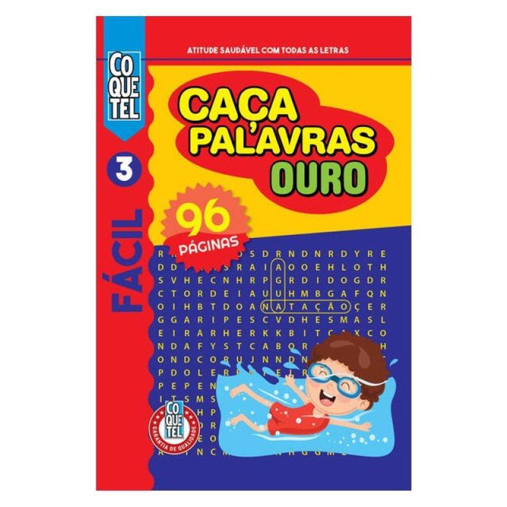 Livro Coquetel Caça-Palavras Ouro 3